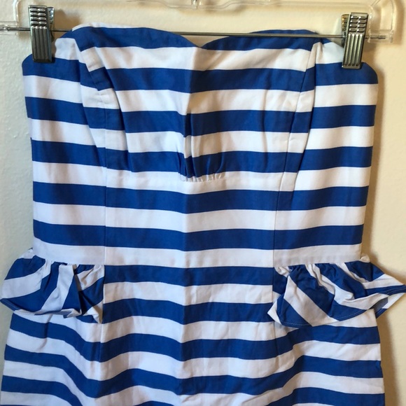 Lilly Pulitzer Strapless Peplum Dress - Picture 3 of 5